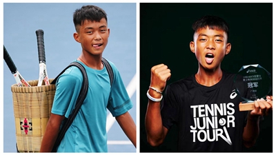 每天揮拍不低于7000次，網(wǎng)球改變了背簍少年的人生