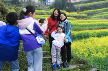 山鄉梯田開(kāi)啟春季&ldquo;花朝節&rdquo;