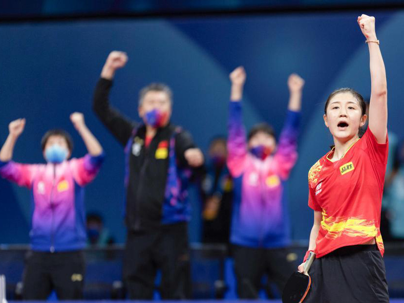 乒乓球——世乒賽團體賽:中國女隊奪冠