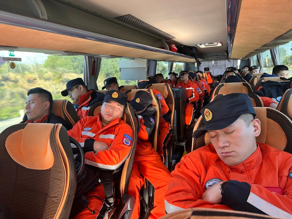 中國救援隊前往土耳其地震重災區