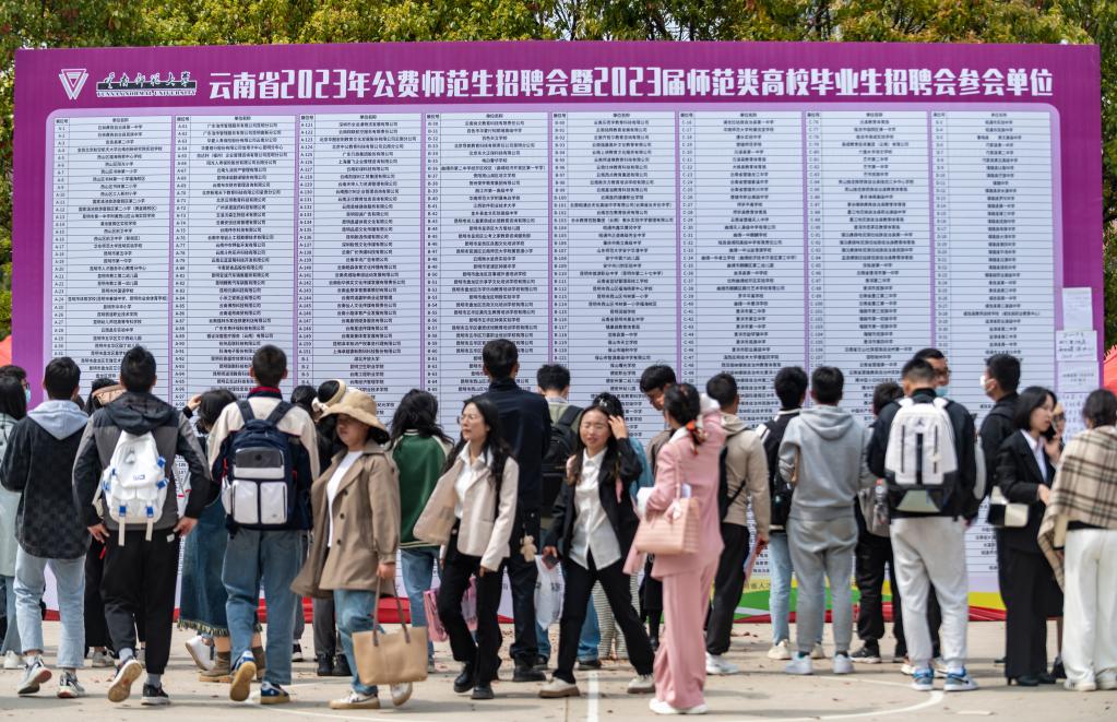 優(yōu)化服務(wù)促就業(yè)&mdash;&mdash;云南高校大型招聘會(huì )現場(chǎng)見(jiàn)聞