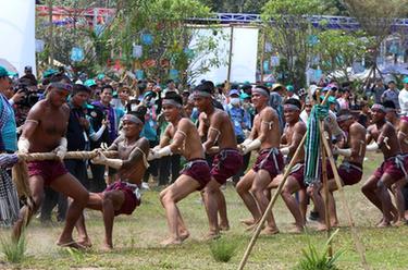 柬埔寨舉行宋干節慶?；顒?dòng)