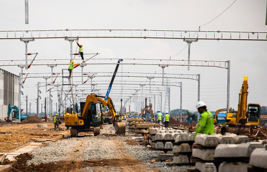 雅萬(wàn)高鐵建設進(jìn)行中