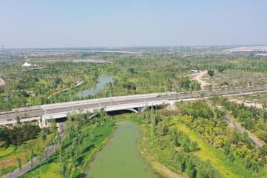 新華全媒+&middot;高質(zhì)量發(fā)展調研行丨雄安新區：中央綠谷及東部溪谷生態(tài)廊道芳容初綻