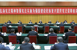 趙樂(lè )際出席&ldquo;弘揚憲法精神，加強憲法實(shí)施，為強國建設、民族復興提供憲法保障&rdquo;座談會(huì )并講話(huà)