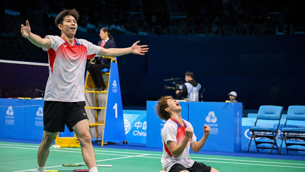 全運會(huì )｜羽毛球——男子雙打：劉陽(yáng)/劉毅奪冠??