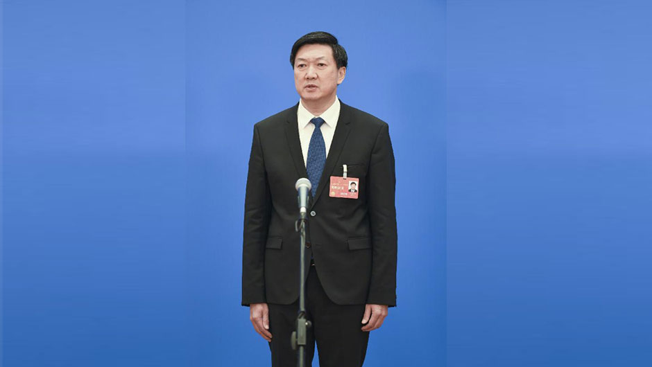 國家體育總局局長(cháng)高志丹接受媒體采訪(fǎng)