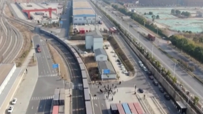 長(cháng)三角首趟中老鐵路國際貨運列車(chē)發(fā)出